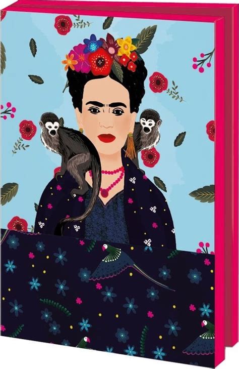 Kaartenmapje Vierkant Frida Kahlo 10 Stuks Kopen Kalenderwinkel Nl