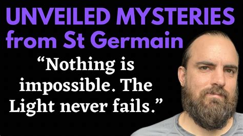 Wisdom From Ascended Master St Germain Unveiled Mysteries By Godfre