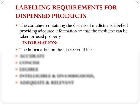 SOLUTION Labelling Of Dispensed Medicines Studypool