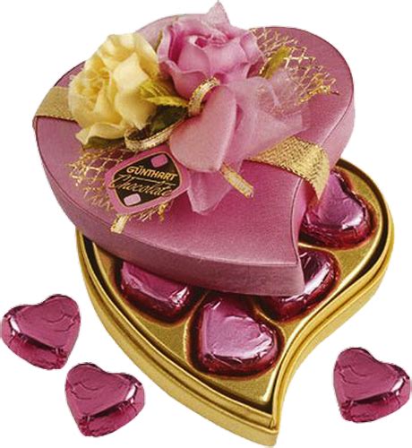 Chocolats De La St Valentin Boite En Coeur Tube Png