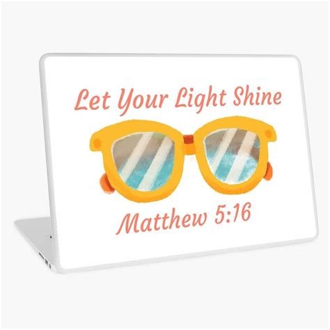 Let Your Light Shine Matthew 5 16 Scripture Bible Summer Laptop