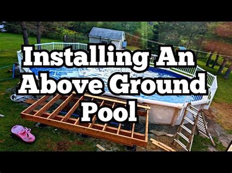 INSTALLING AN ABOVE GROUND POOL TRANSFORMING OUR YARD POOL INSTALL