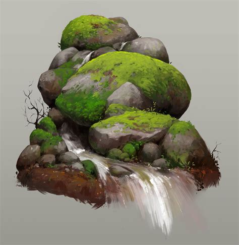 Stone And Moss Nikita Serpilov Environment Concept Art Game Concept