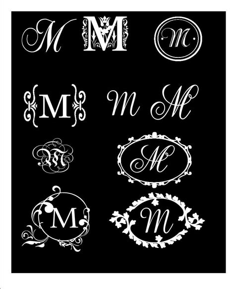 Elegant Monogram Single Letter Vinyl Wall By Empressivedesigns