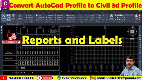 Convert Autocad Profile To Civil D Profile Labels To Autocad Profile