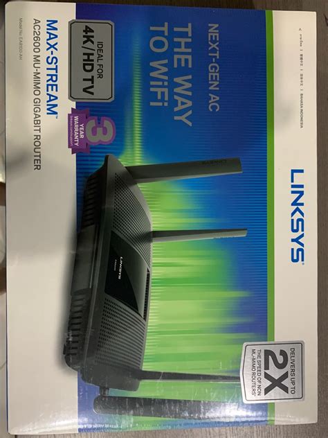 Linksys EA8100 AH Max Stream Ac2600 Mu Mimo Gigabit Router Computers