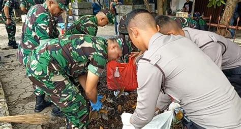 Antisipasi Banjir Dan Cegah Penyakit Kodim Bangka Bersih Bersih Pasar