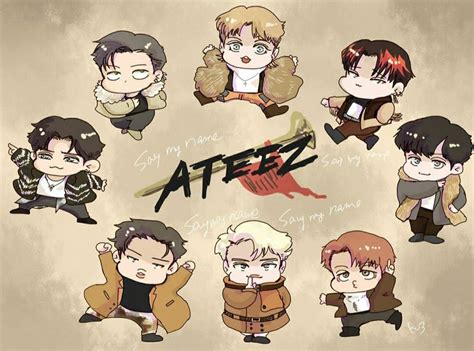 Ateez Fan Art Wallpaper