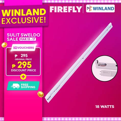 Firefly By Winland T Led Tube Box Type Set W Led Lamp Ebts Dl