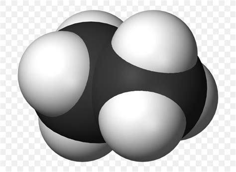 Ethane Space Filling Model Molecular Model Molecule Alkane Png