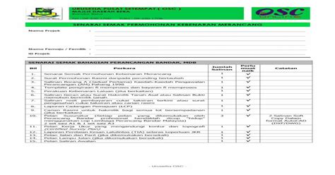 SENARAI SEMAK PERMOHONAN KEBENARAN PDF FileSenarai Semak Permohonan