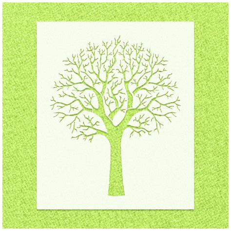 No Leaf Tree Stencil | Stencilmonkey – Stencil Monkey