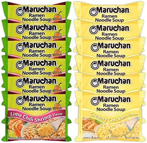 Amazon Maruchan Ramen Instant Noodle Soup Variety 2 Flavors 6