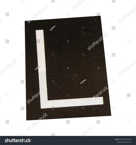 Letter L Magazine Cut Out Font Stock Photo 2157633955 | Shutterstock