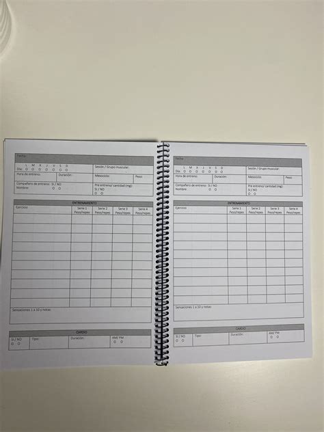 Cuaderno De Entrenamiento Logbook Fitwilly