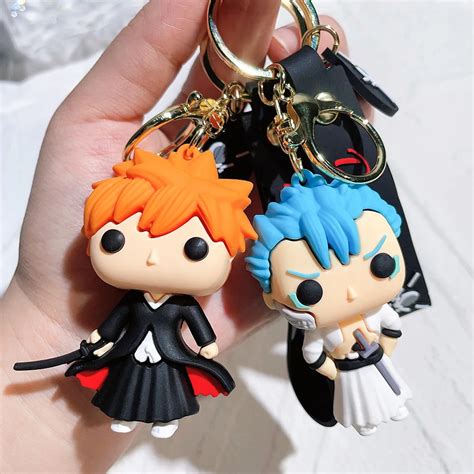 Gantungan Kunci Anime Tokoh Kartun Kurosaki Ichigo Boneka Liontin Tas