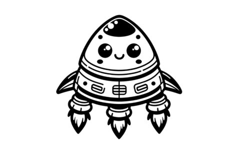 Kids Rocket Ship Svg Cute Spacecraft Graphic By Artful Assetsy
