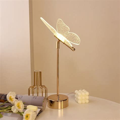 Golden Butterfly Table Lamp - Shop Online on roomtery