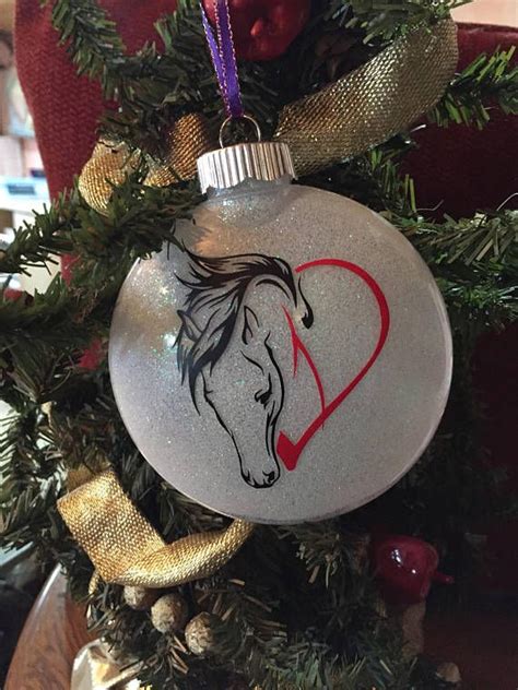 Horse Ornament, Personalized Horse Ornament, Horse Ornament Gift, Farm Horse Home Decor Gift ...