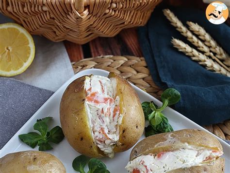 Pommes De Terre Farcies Au Saumon Fum Et Fromage Frais Recette Ptitchef