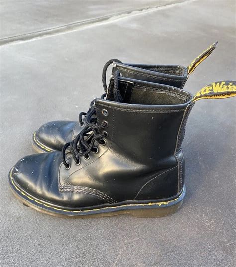 Dr Martens Doc England Rare 80s Vintage Black Air Wa Gem