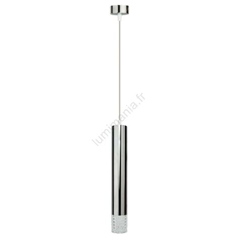 Suspension Filaire TUBI 1xGU10 8W 230V Chrome Brillant Lumimania