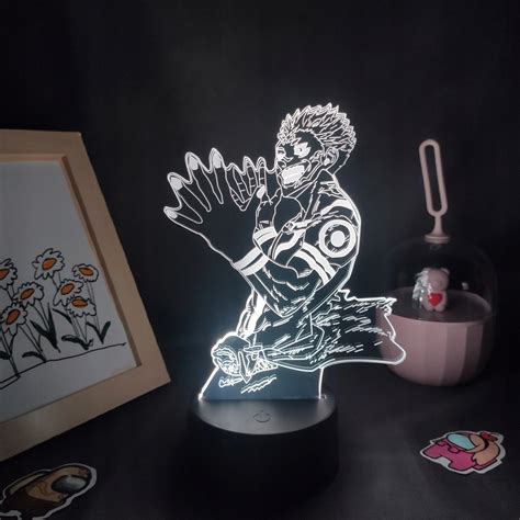 Jujutsu Kaisen Anime Rysunek Itadori Yuji D Led Lampki Nocne Sypialnia