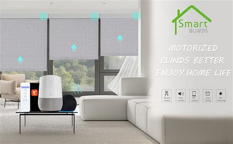 Smartblinds Custom Size Motorized 100 Blackout Shades For Windows Roller Blinds