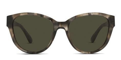 Tory Burch Ty7163u Green Multicolor Tortoise Frame With Solid Dark Green Lenses Lenses