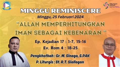 Ibadah Live Streaming Minggu Februari Hkbp Kertanegara Ressort