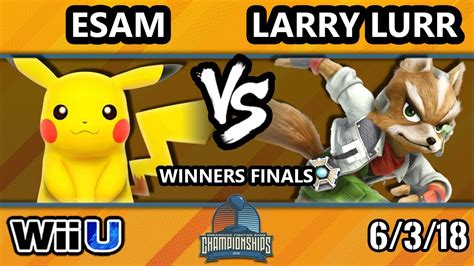 DHATX18 Smash 4 PG ESAM Pikachu Vs MSF Larry Lurr Fox Wii