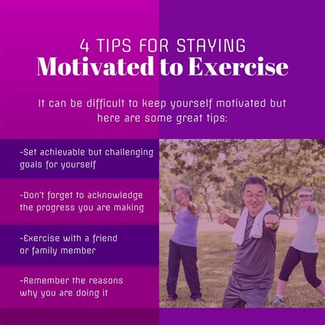 4 Tips For Staying Motivated To Exercise Exercisetips Keepmotivated