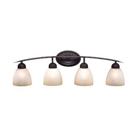 Shop Cascadia Lighting 4-Light Chase Oil-Rubbed Bronze Bathroom Vanity ...