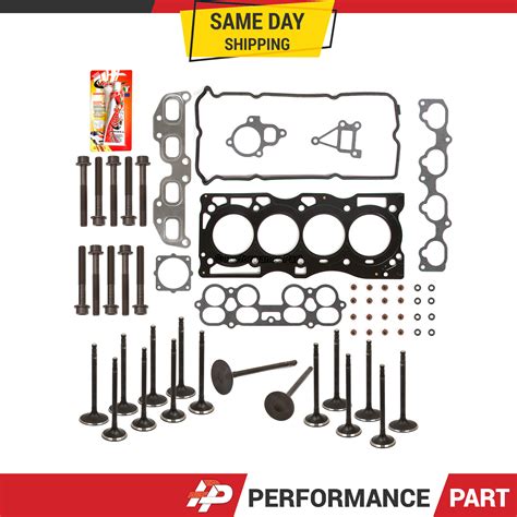 Head Gasket Set Intake Exhaust Valves For 02 06 Nissan Sentra SE R 2 5L