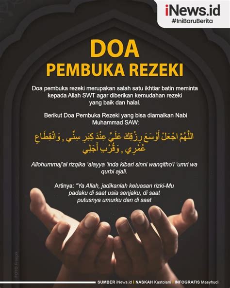 Infografis Doa Pembuka Rezeki