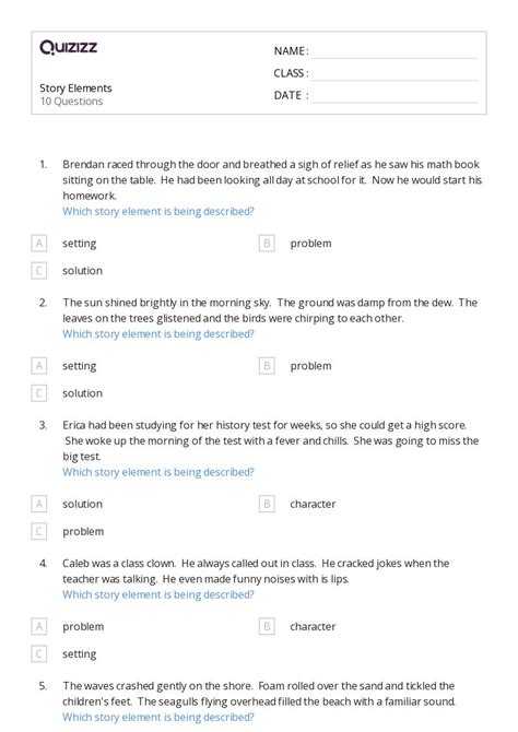 50 Analyzing Story Structure Worksheets For 4th Class On Quizizz