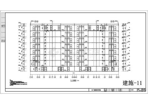 某地六层砖混结构住宅建筑设计施工图住宅小区土木在线