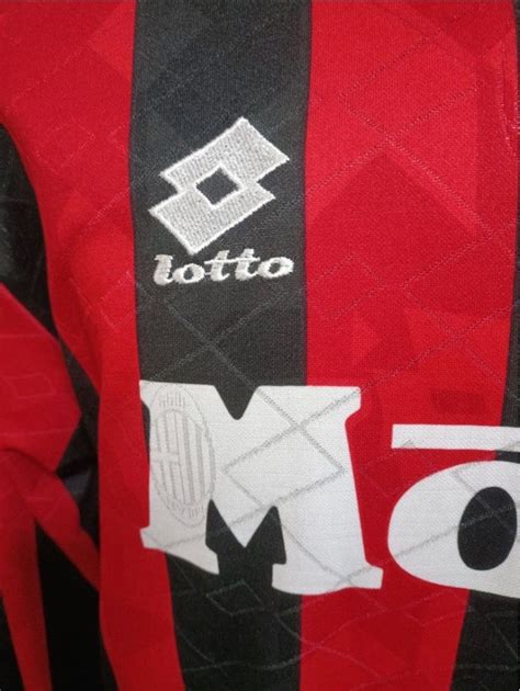 Ac Milan 1993 94 Lotto Player Version Soccerfootball Jerseykit Rare