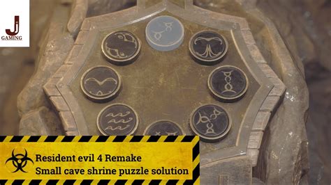 Resident Evil Remake Small Cave Shrine Puzzle Solution Chapter