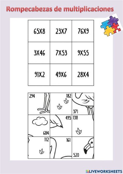 Rompecabezas De Multiplicaciones Imagui