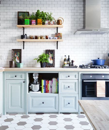 Tour A French Bistro Style Kitchen With Bold Blue Cabinets Kitchen