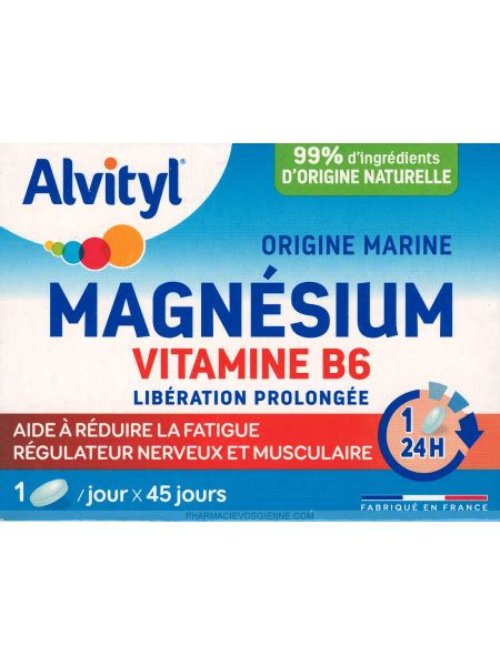 MAGNESIUM MARIN VITAMINE B6 BT45 JOURS ALVYTYL