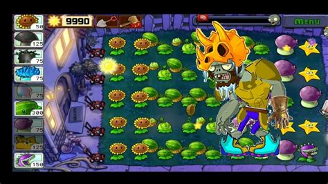 Plants Vs Zombies Survival Night Gameplay From Until Flags