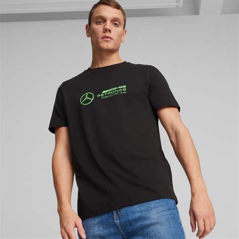 Camiseta Mercedes AMG Petronas Motorsport Logo Masculina Preto PUMA