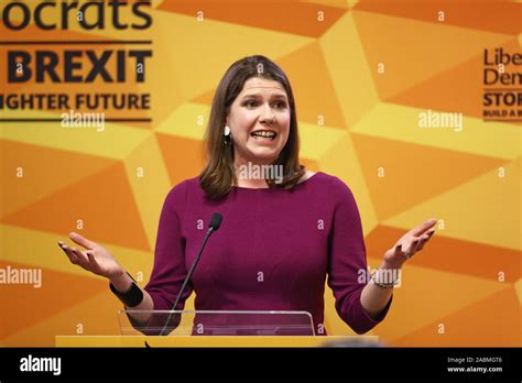 Liberal Democrat Leader Jo Swinson Makes A Speech At Prince Philip