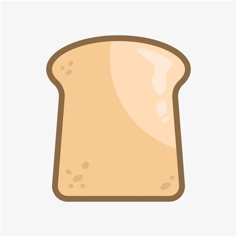 Ilustración De Vector De Pan Tostado En Rodajas Aislado Sobre Fondo