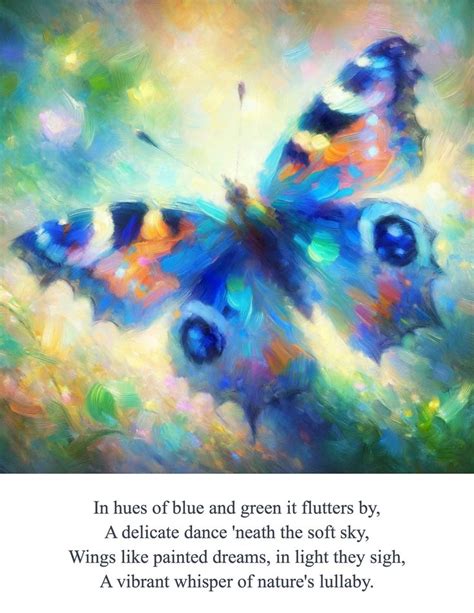 Butterfly Personalized Poem Print Poem Art Poem Print Custom Poem