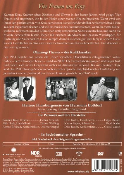 Ohnsorg Theater Vier Frauen Um Kray NDR Shop