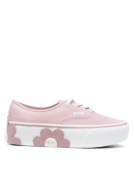 Vans Flower appliqué Platform Sneakers in Pink Lyst