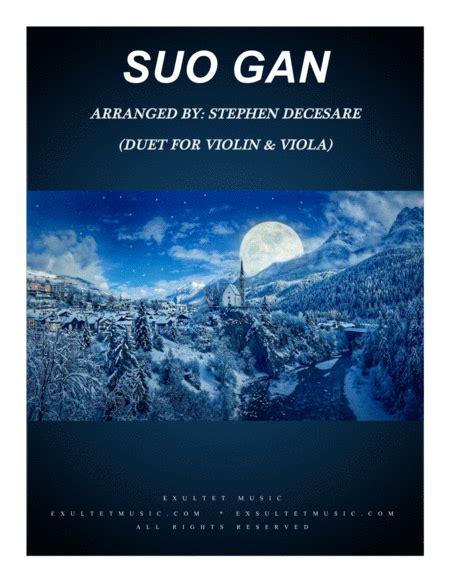 Suo Gan Duet For Violin And Viola Sheet Music Traditional